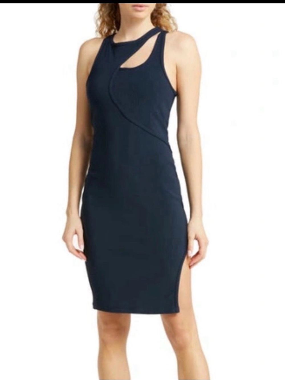 Zella Racerback Midi Dress in navy